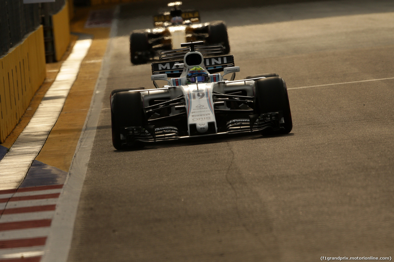 GP SINGAPORE, 15.09.2017 - Prove Libere 1, Felipe Massa (BRA) Williams FW40