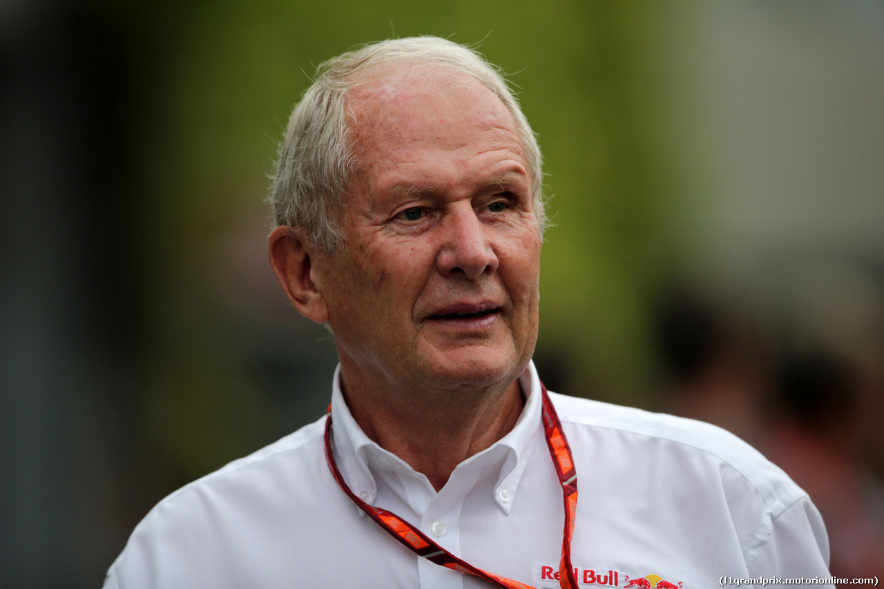 GP SINGAPORE, 15.09.2017 - Prove Libere 1, Helmut Marko (AUT), Red Bull Racing, Red Bull Advisor