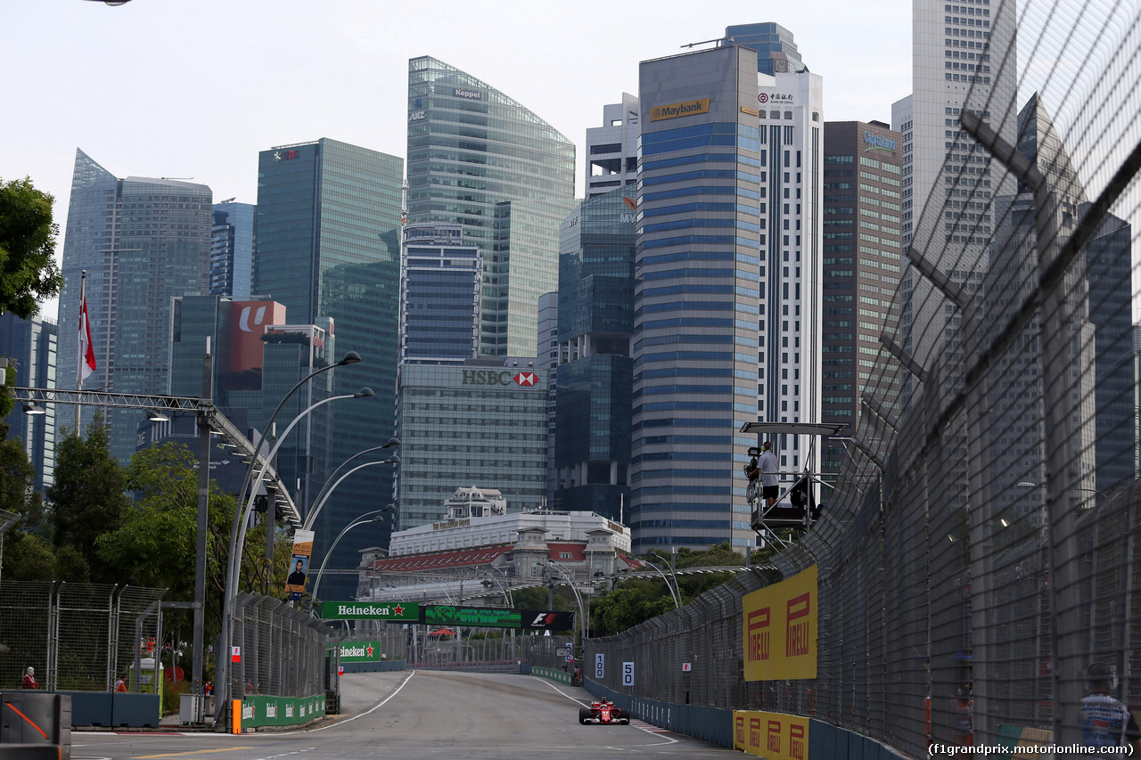 GP SINGAPORE, 15.09.2017 - Prove Libere 1, Kimi Raikkonen (FIN) Ferrari SF70H