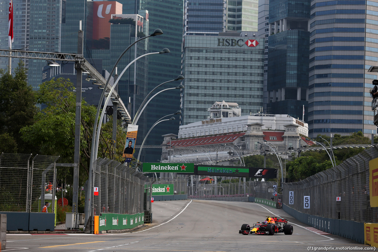 GP SINGAPORE, 15.09.2017 - Prove Libere 1, Max Verstappen (NED) Red Bull Racing RB13