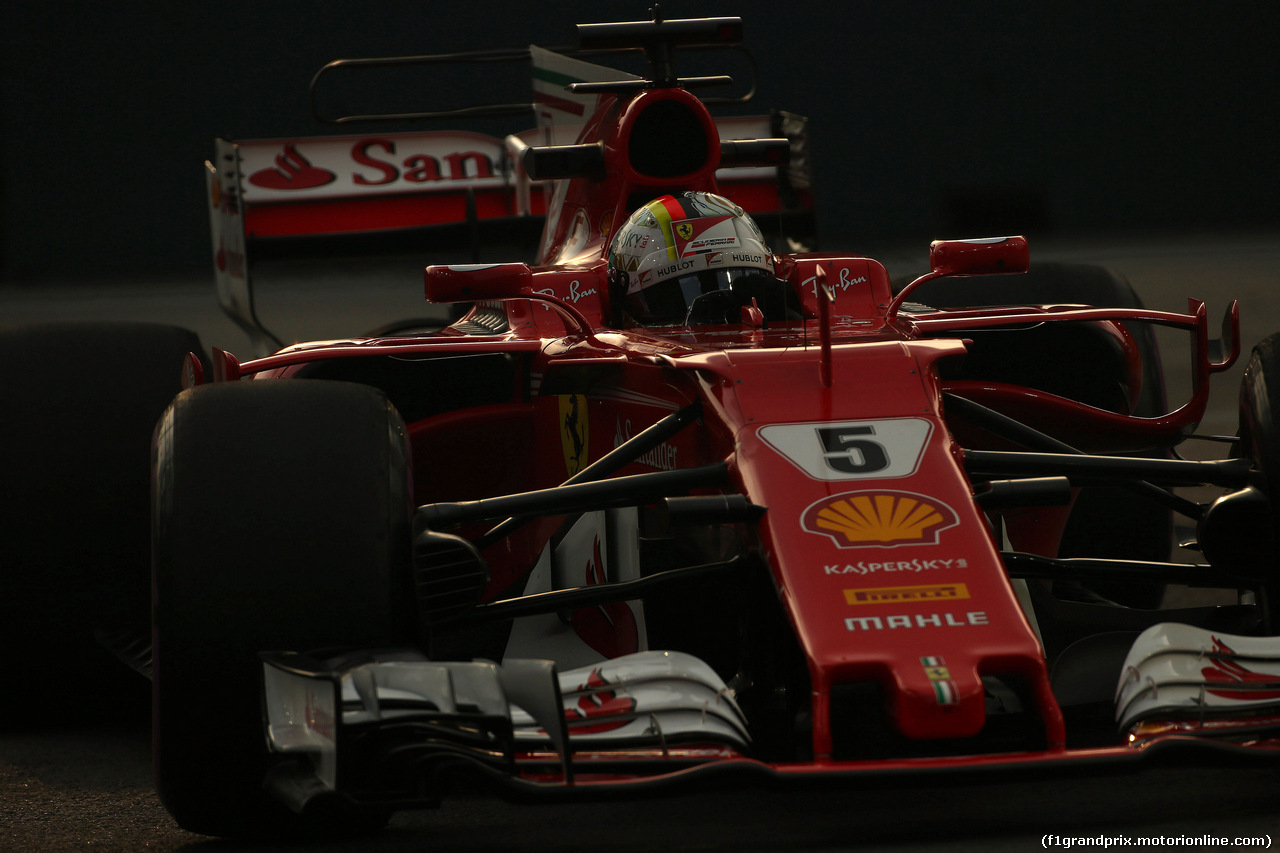 GP SINGAPORE, 15.09.2017 - Prove Libere 1, Sebastian Vettel (GER) Ferrari SF70H