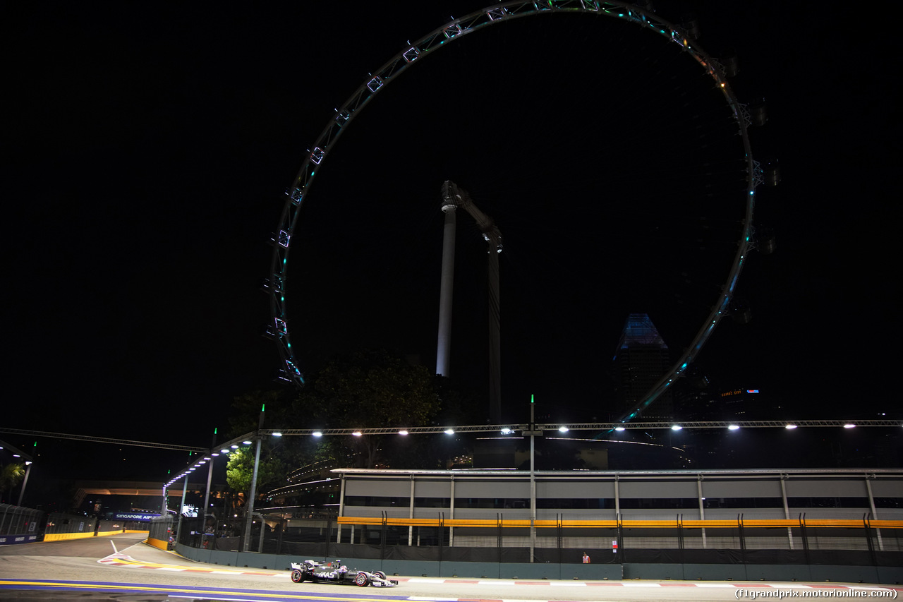 GP SINGAPORE, 15.09.2017 - Prove Libere 2, Romain Grosjean (FRA) Haas F1 Team VF-17