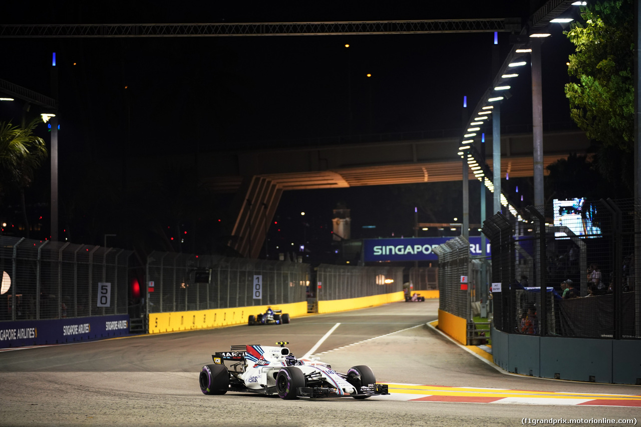 GP SINGAPORE, 15.09.2017 - Prove Libere 2, Lance Stroll (CDN) Williams FW40