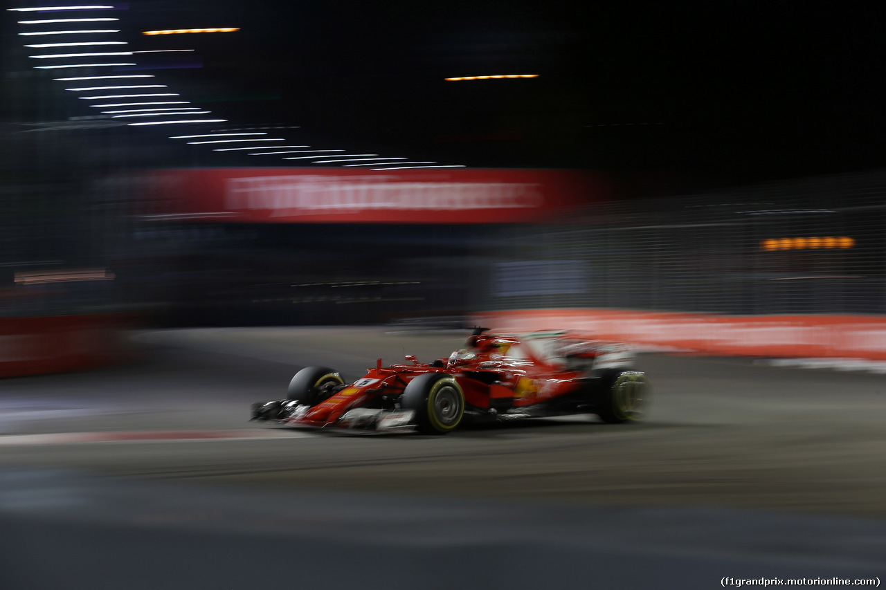 GP SINGAPORE, 15.09.2017 - Prove Libere 2, Sebastian Vettel (GER) Ferrari SF70H
