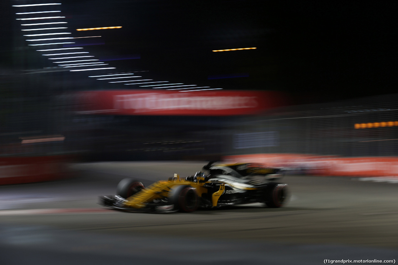 GP SINGAPORE, 15.09.2017 - Prove Libere 2, Nico Hulkenberg (GER) Renault Sport F1 Team RS17