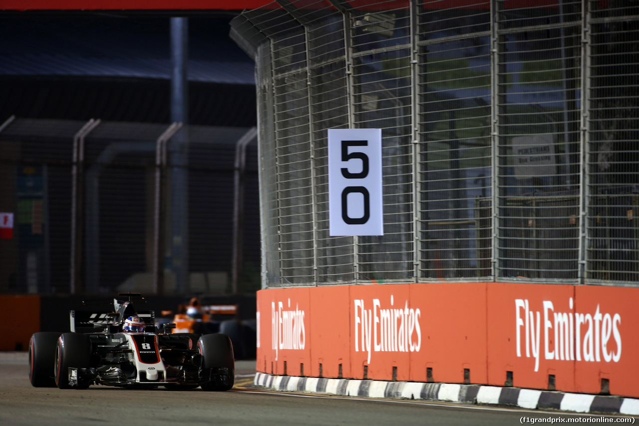 GP SINGAPORE, 15.09.2017 - Prove Libere 2, Kevin Magnussen (DEN) Haas F1 Team VF-17