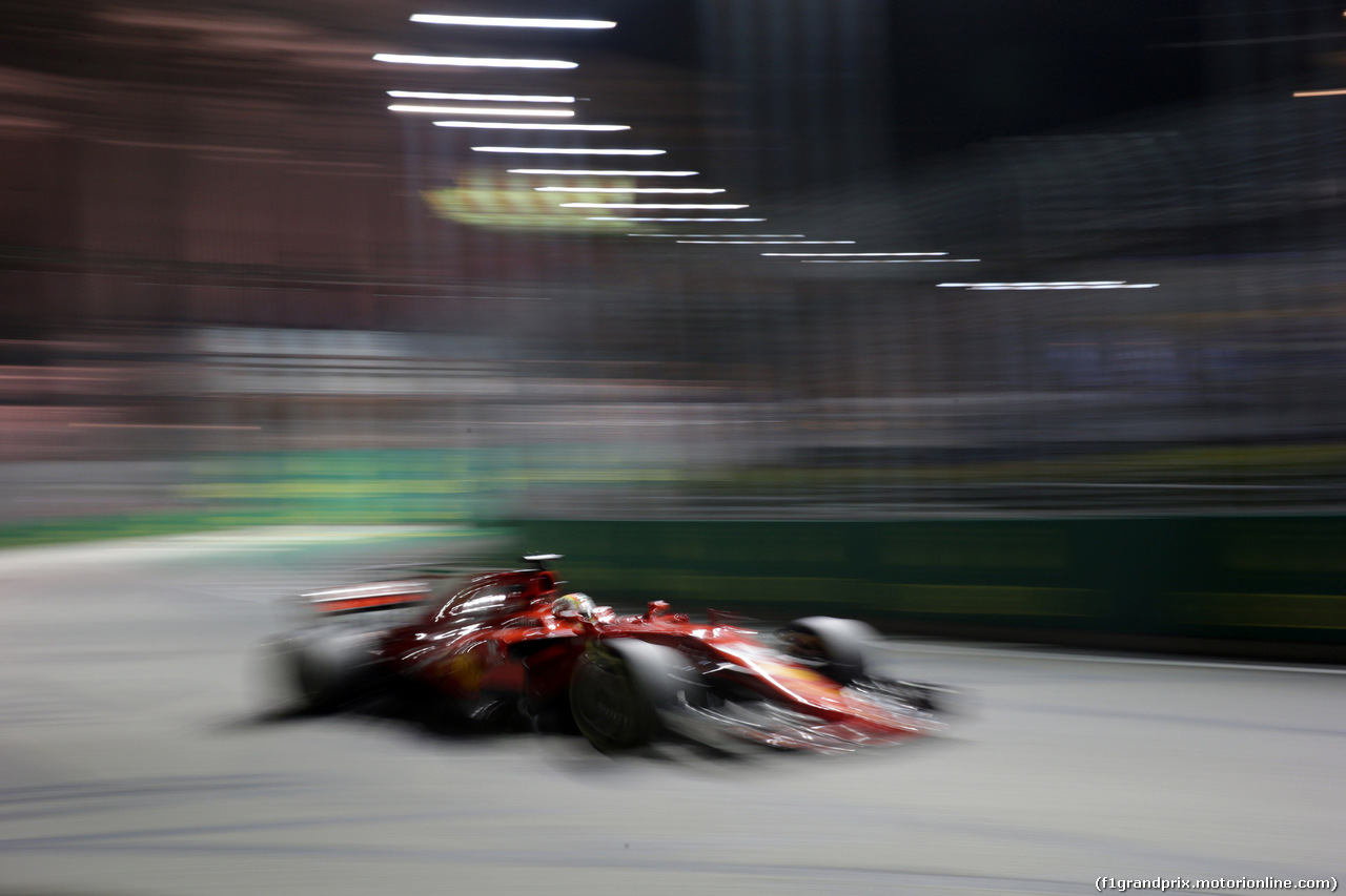 GP SINGAPORE, 15.09.2017 - Prove Libere 2, Sebastian Vettel (GER) Ferrari SF70H