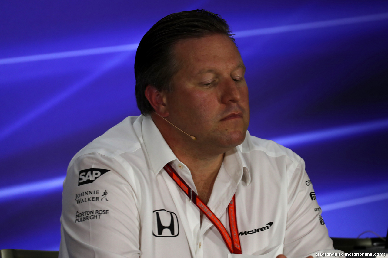 GP SINGAPORE, 15.09.2017 - Conferenza Stampa, Zak Brown (USA) McLaren Executive Director