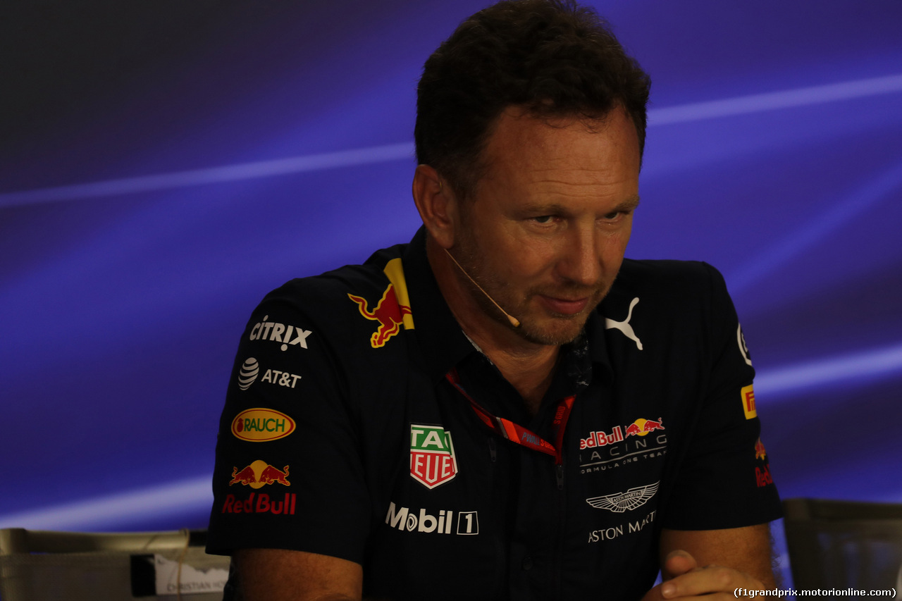 GP SINGAPORE, 15.09.2017 - Conferenza Stampa, Christian Horner (GBR), Red Bull Racing, Sporting Director