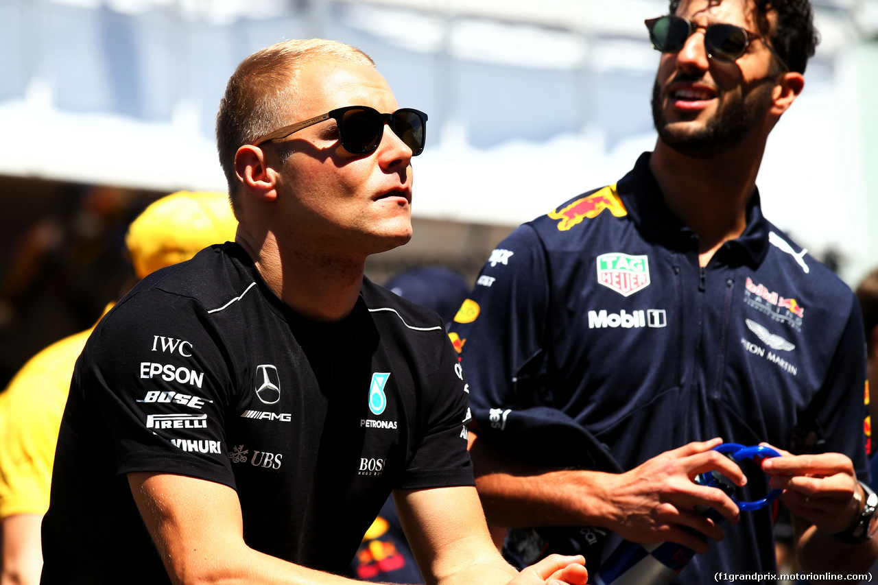 GP SPAGNA, Valtteri Bottas (FIN) Mercedes AMG F1 on the drivers parade.
14.05.2017.