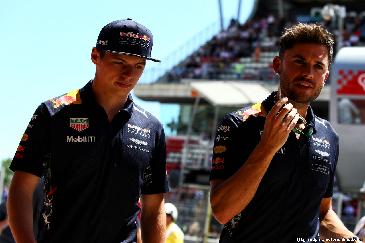 GP SPAGNA, Max Verstappen (NLD) Red Bull Racing on the drivers parade.
14.05.2017.