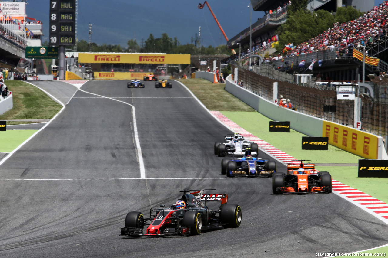 GP SPAGNA, Romain Grosjean (FRA) Haas F1 Team VF-17.
14.05.2017.