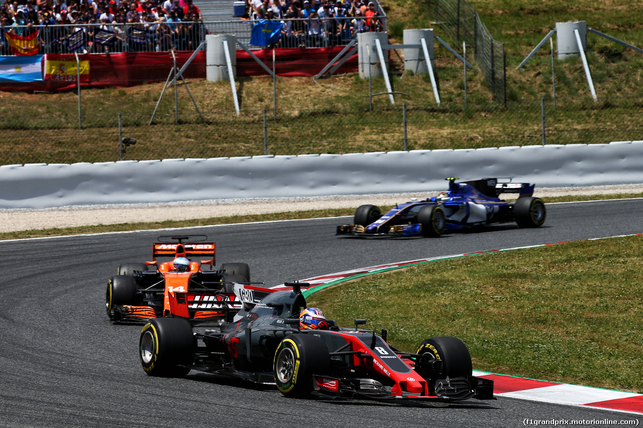 GP SPAGNA, Romain Grosjean (FRA) Haas F1 Team VF-17.
14.05.2017.