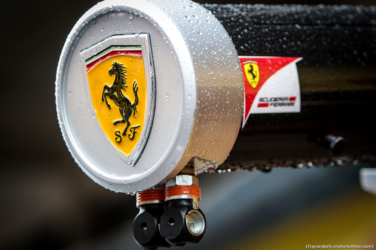 GP SPAGNA, Ferrari logo on pit equipment.
11.05.2017.