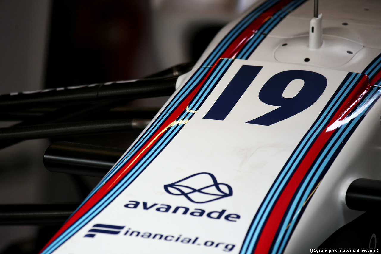 GP SPAGNA, Larger #19 on the nosecone of the Williams FW40 of Felipe Massa (BRA).
11.05.2017.