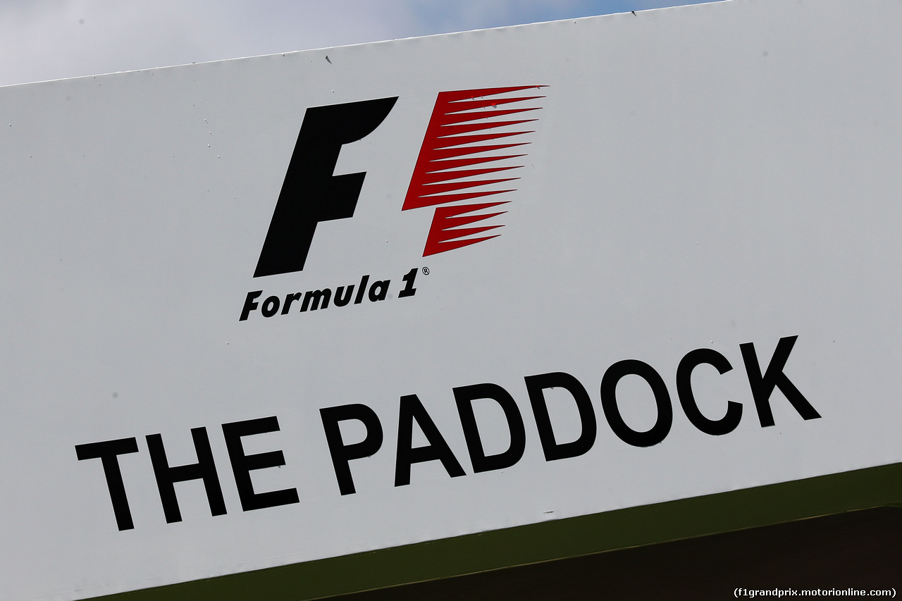 GP SPAGNA, F1 Paddock sign.
11.05.2017.
