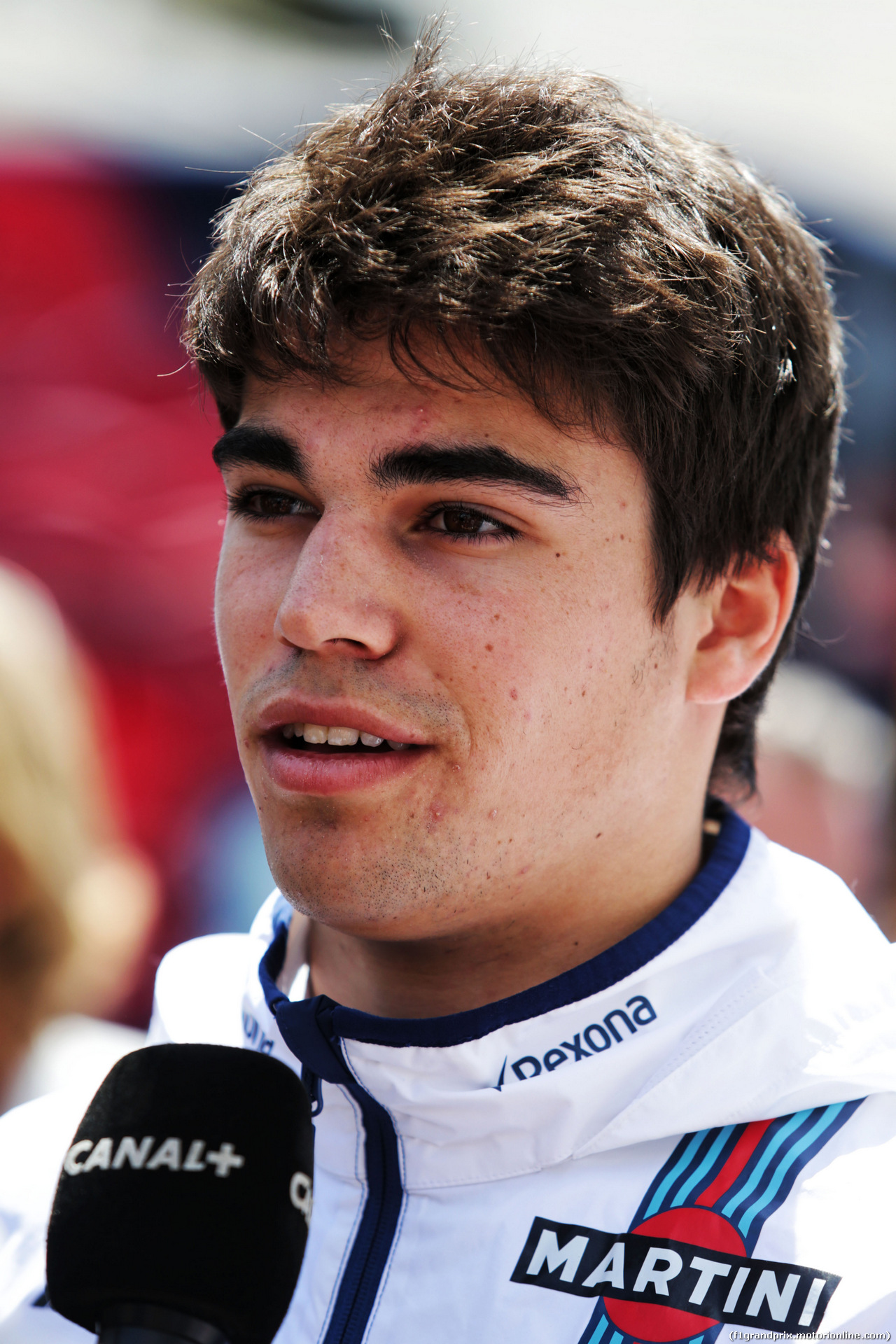 GP SPAGNA, Lance Stroll (CDN) Williams with the media.
11.05.2017.