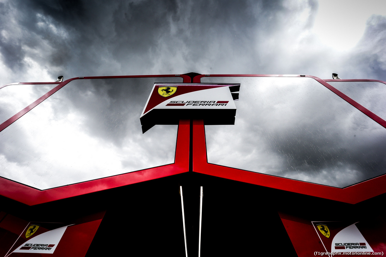 GP SPAGNA, Ferrari trucks in the paddock.
11.05.2017.