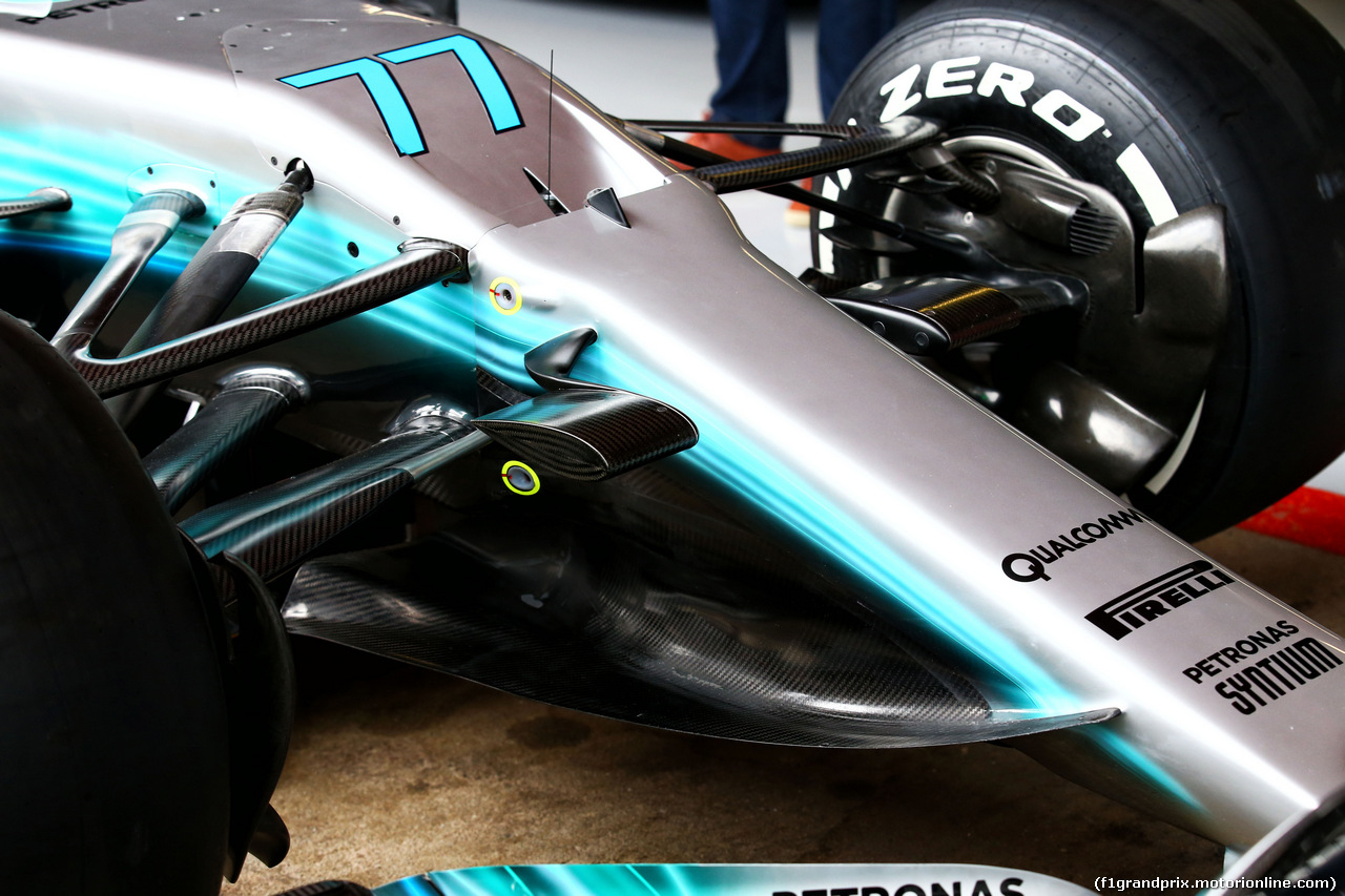 GP SPAGNA, Valtteri Bottas (FIN) Mercedes AMG F1 W08 - nosecone detail.
11.05.2017.