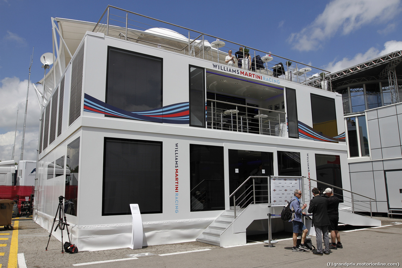 GP SPAGNA, 11.05.2017 - Williams Hospitality