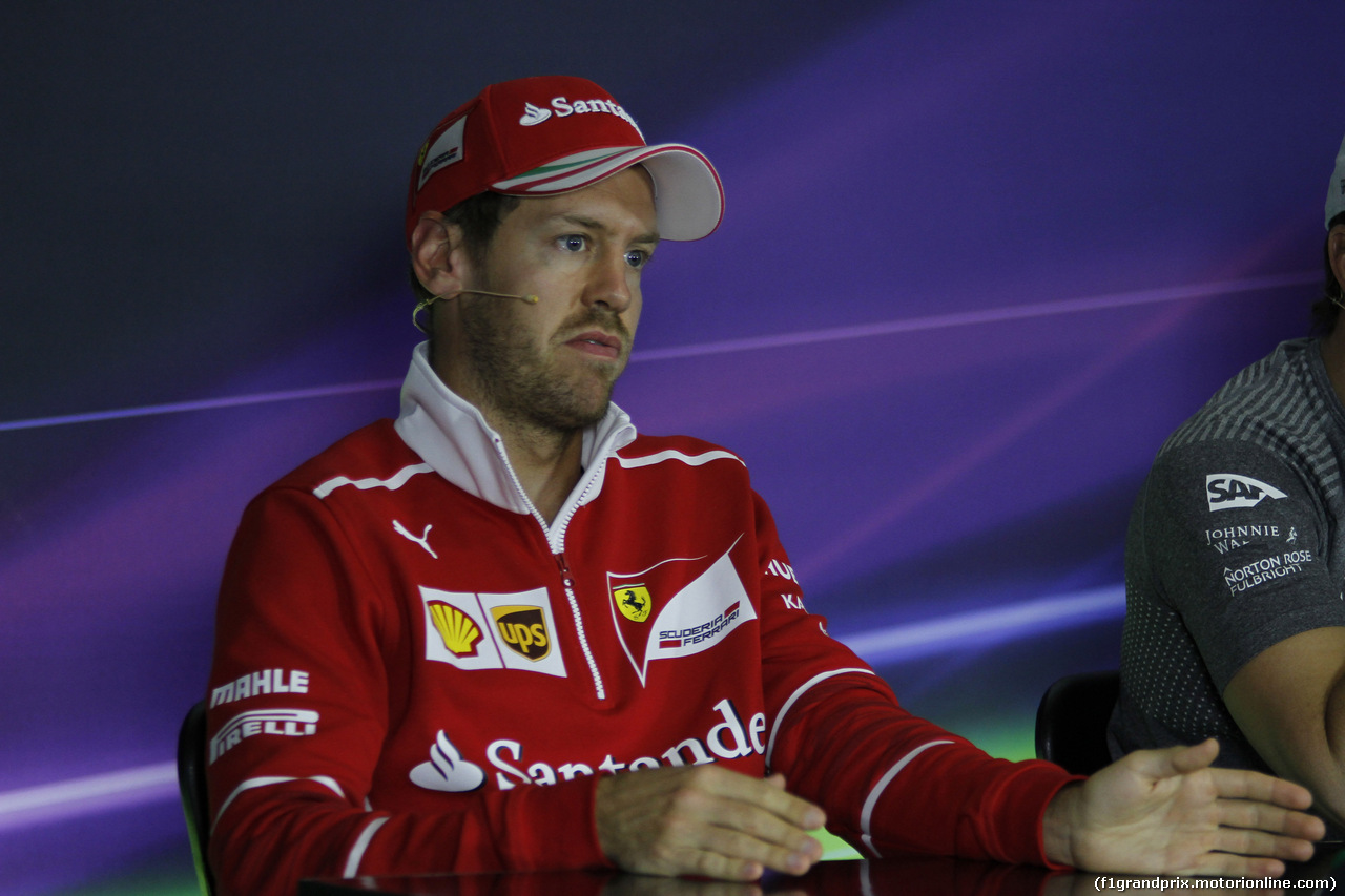 GP SPAGNA, 11.05.2017 - Conferenza Stampa, Sebastian Vettel (GER) Ferrari SF70H