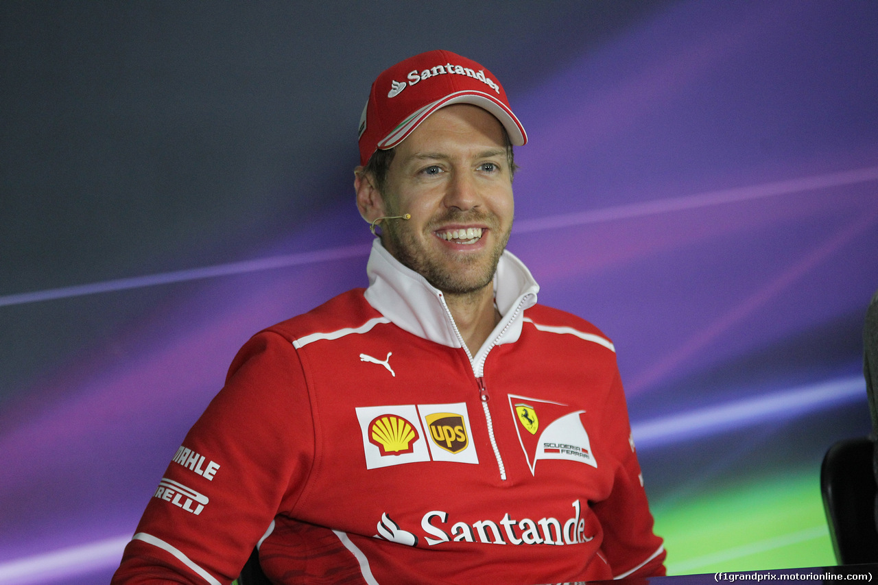 GP SPAGNA, 11.05.2017 - Conferenza Stampa, Sebastian Vettel (GER) Ferrari SF70H