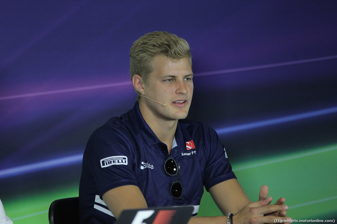 GP SPAGNA, 11.05.2017 - Conferenza Stampa, Marcus Ericsson (SUE) Sauber C36
