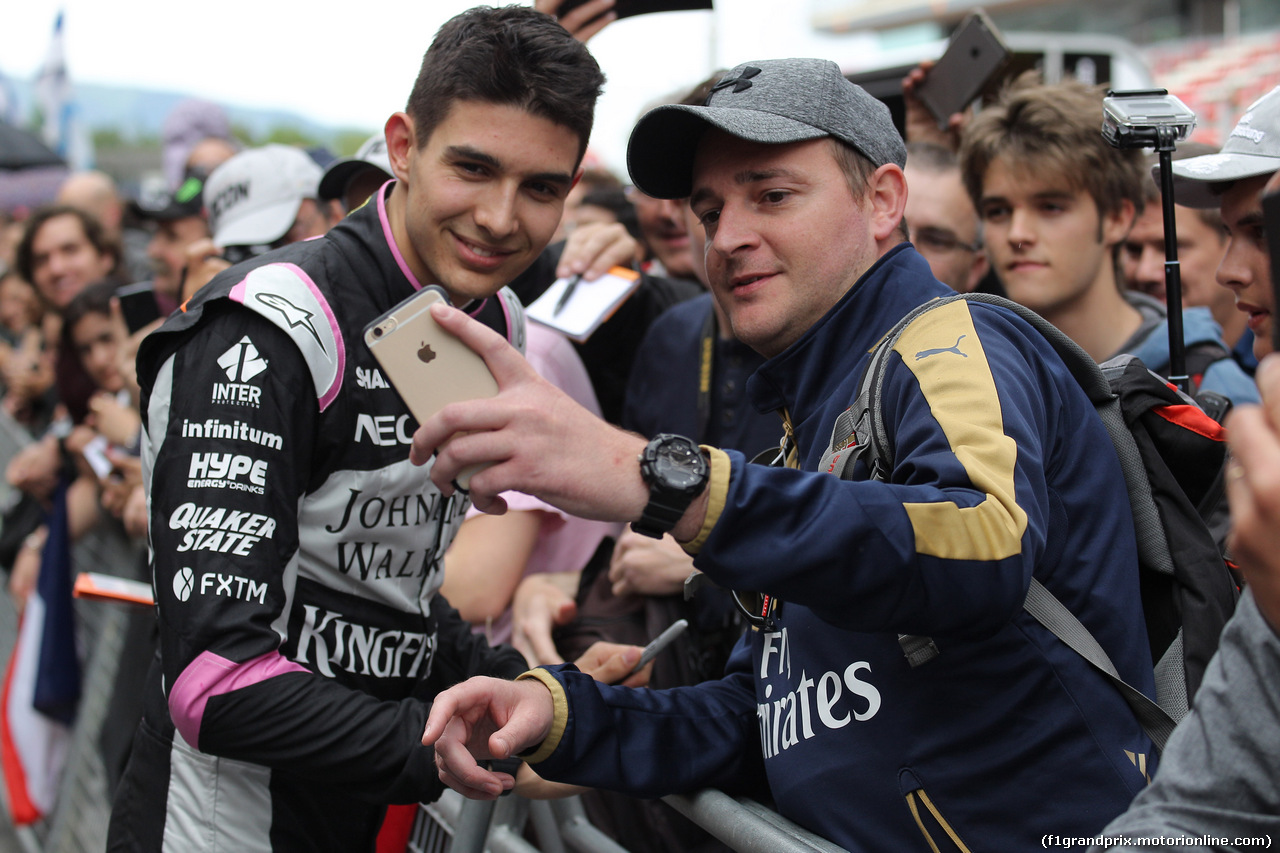 GP SPAGNA, 11.05.2017 - Esteban Ocon (FRA) Sahara Force India F1 VJM10