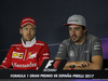 GP SPAGNA, 11.05.2017 - Conferenza Stampa, Sebastian Vettel (GER) Ferrari SF70H e Fernando Alonso (ESP) McLaren MCL32