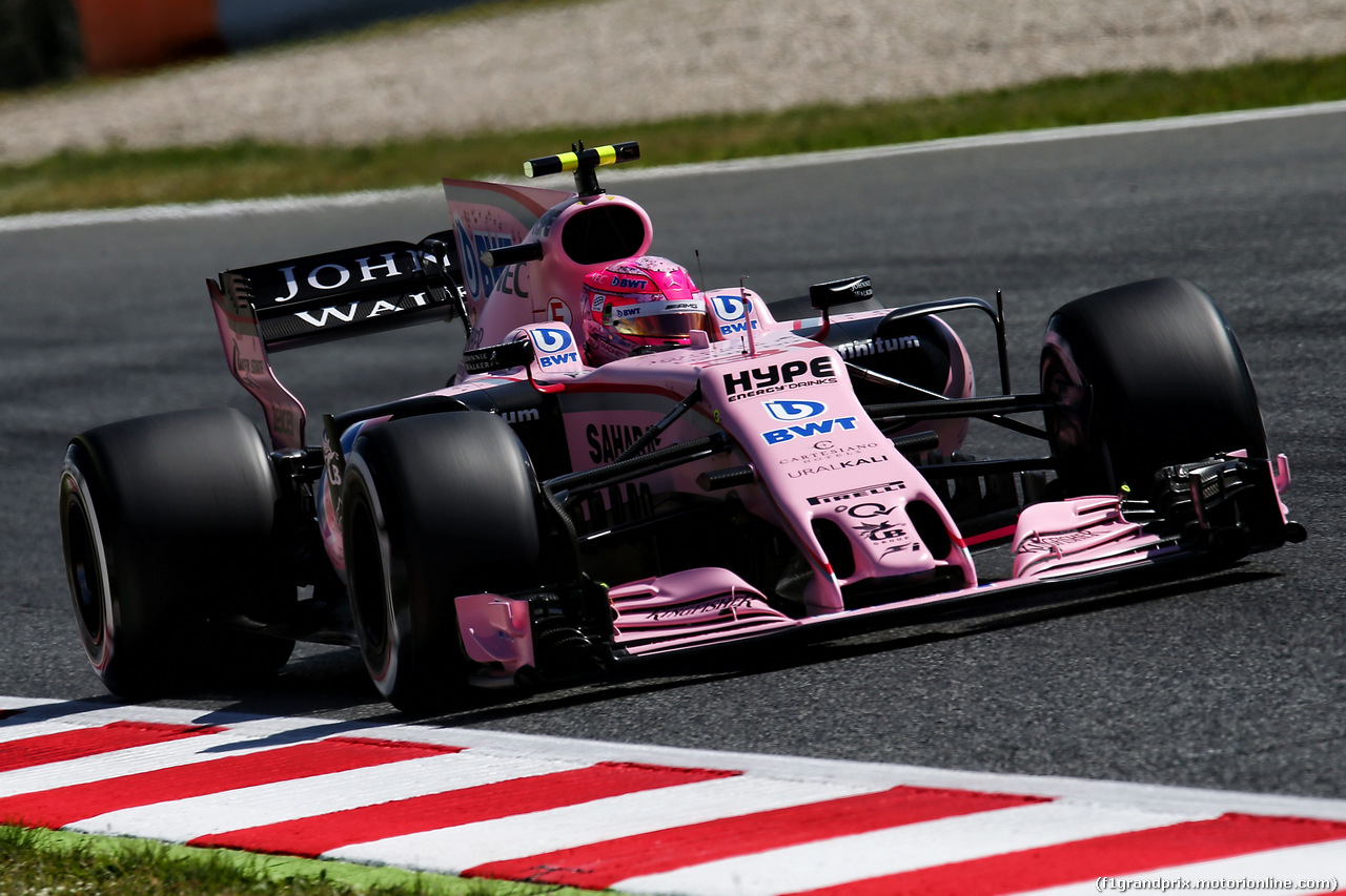 GP SPAGNA, Esteban Ocon (FRA) Sahara Force India F1 VJM10.
13.05.2017.