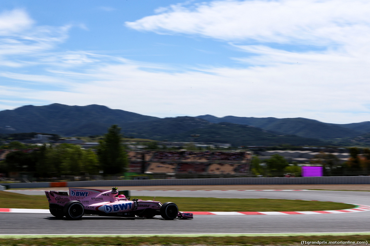 GP SPAGNA, Esteban Ocon (FRA) Sahara Force India F1 VJM10.
13.05.2017.