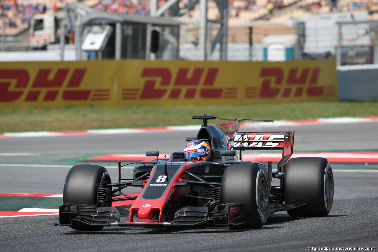 GP SPAGNA, 13.05.2017 - Romain Grosjean (FRA) Haas F1 Team VF-17
