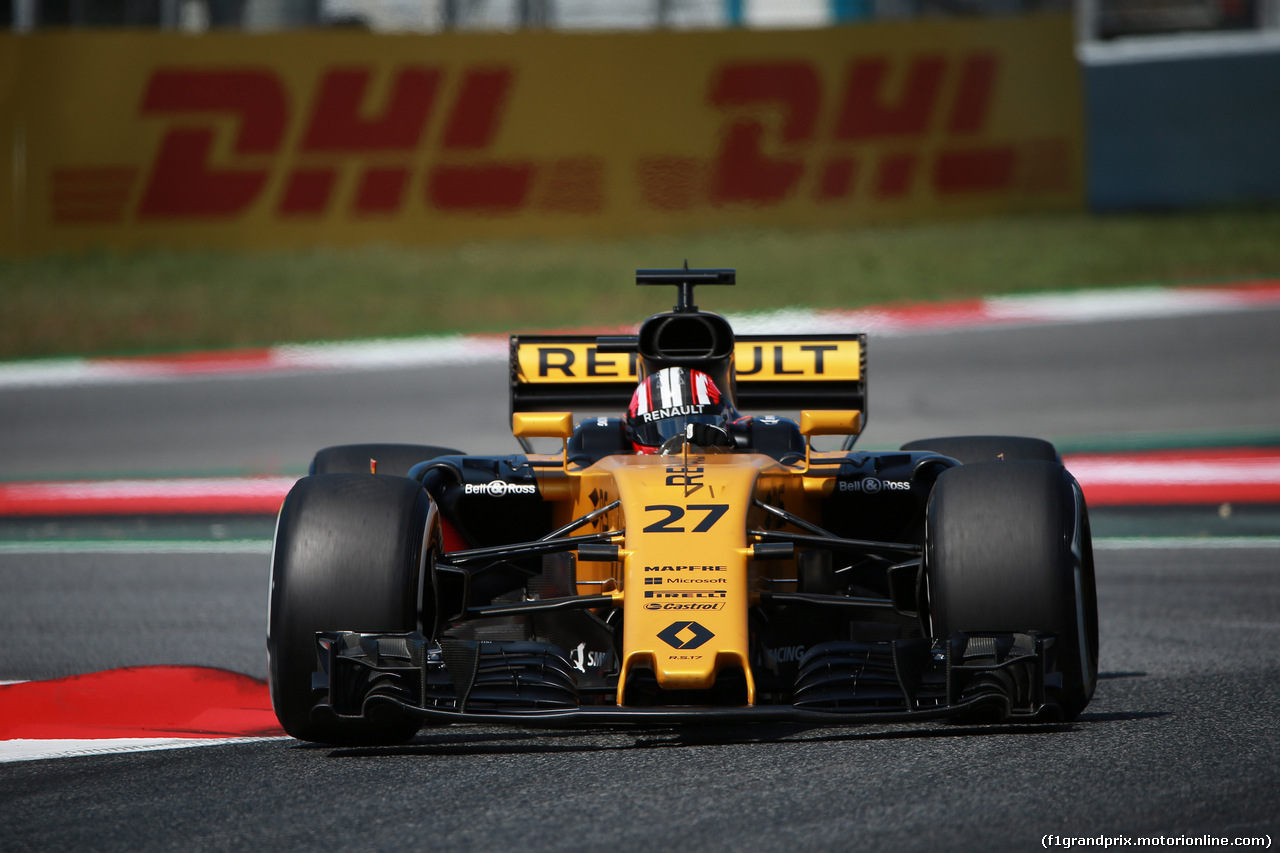 GP SPAGNA, 13.05.2017 - Nico Hulkenberg (GER) Renault Sport F1 Team RS17