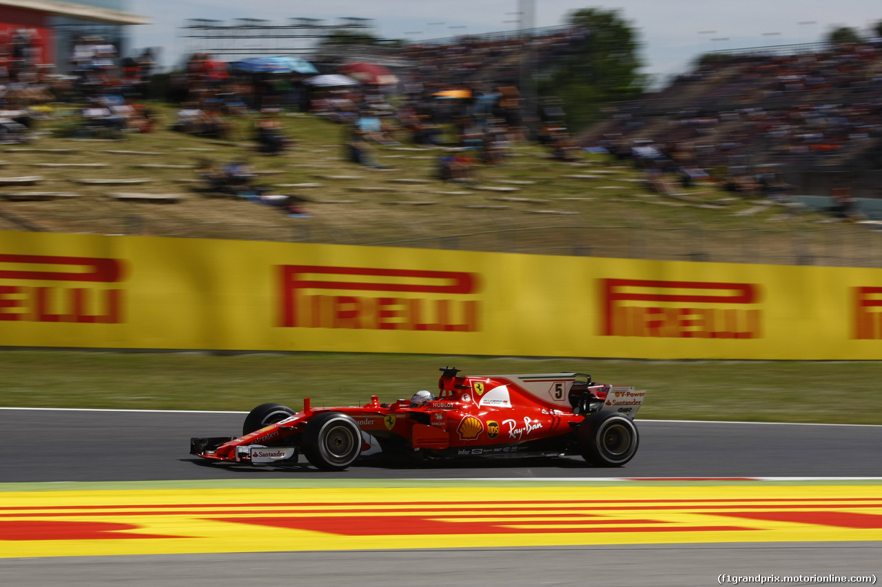 GP SPAGNA, 13.05.2017 - Sebastian Vettel (GER) Ferrari SF70H