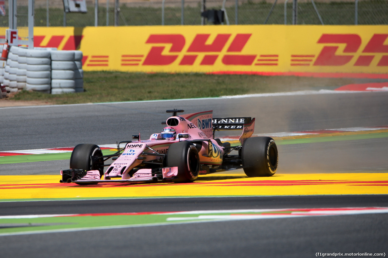 GP SPAGNA, 13.05.2017 - Sergio Perez (MEX) Sahara Force India F1 VJM010
