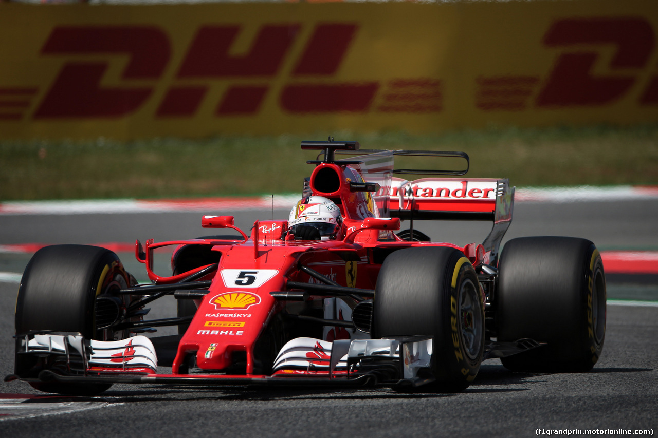 GP SPAGNA, 13.05.2017 - Sebastian Vettel (GER) Ferrari SF70H