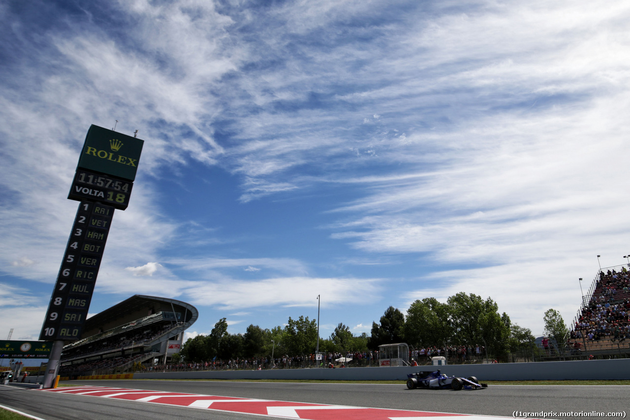 GP SPAGNA, Marcus Ericsson (SWE) Sauber C36.
13.05.2017.