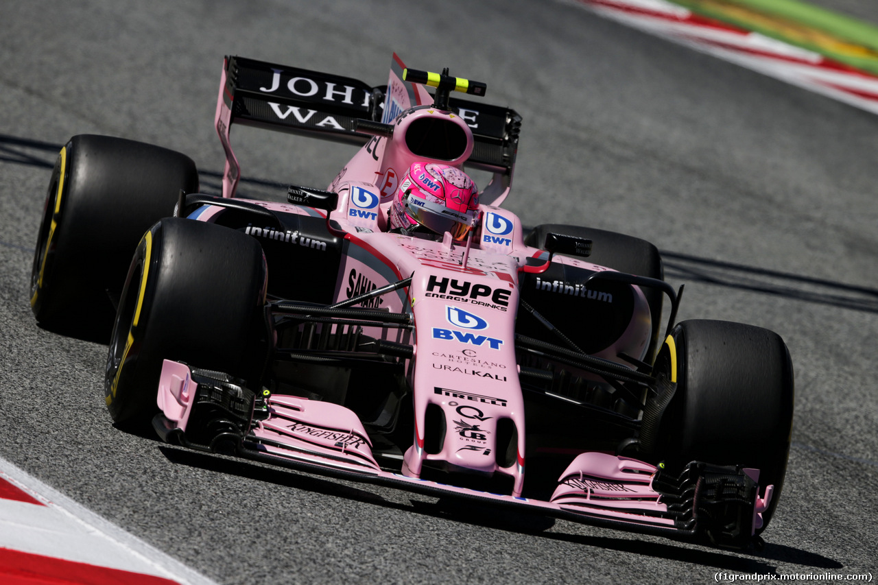 GP SPAGNA, Esteban Ocon (FRA) Sahara Force India F1 VJM10.
13.05.2017.