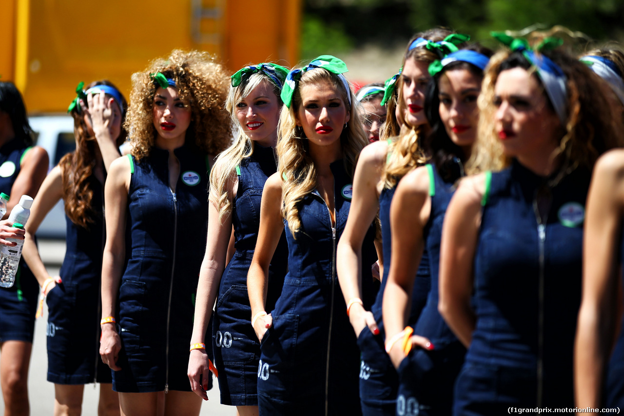 GP SPAGNA, griglia girls.
13.05.2017.