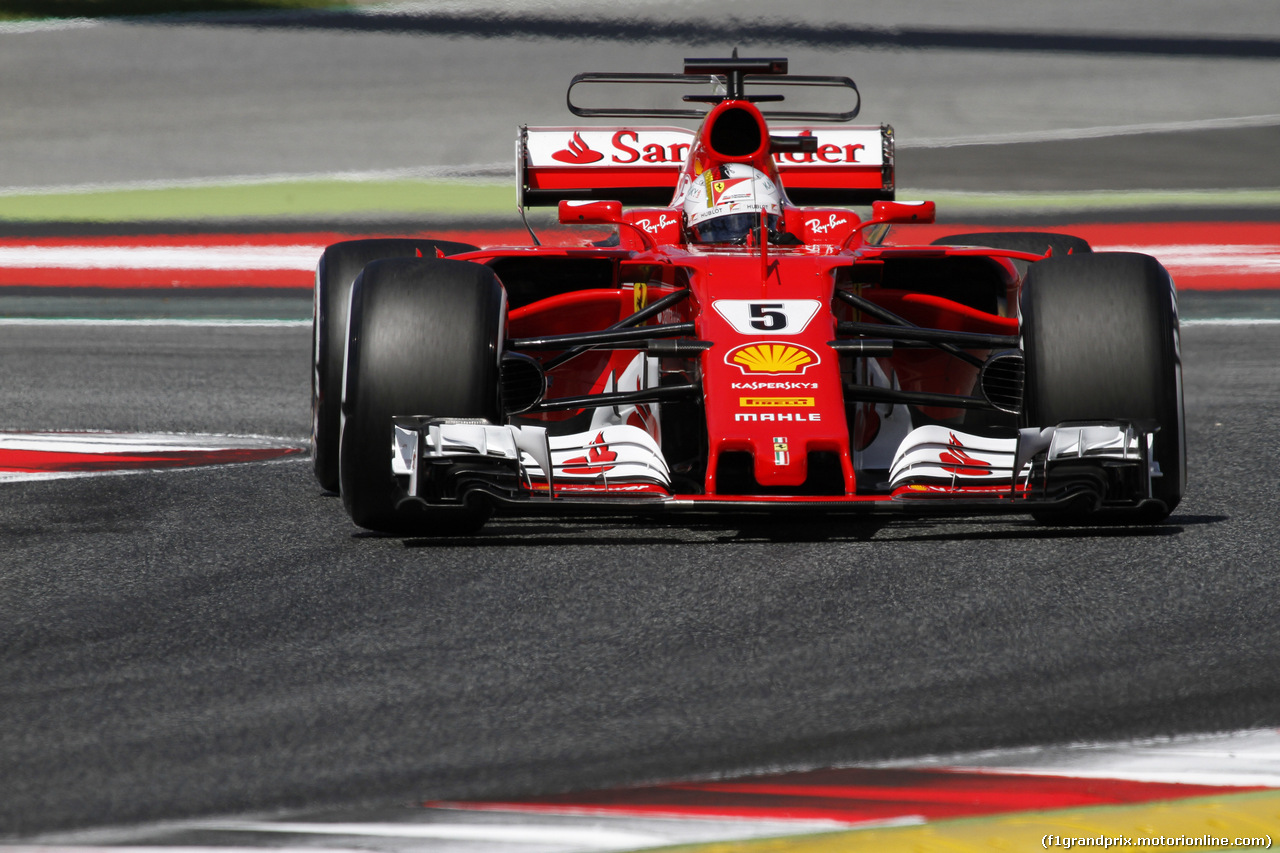 GP SPAGNA, 13.05.2017 - Qualifiche, Sebastian Vettel (GER) Ferrari SF70H