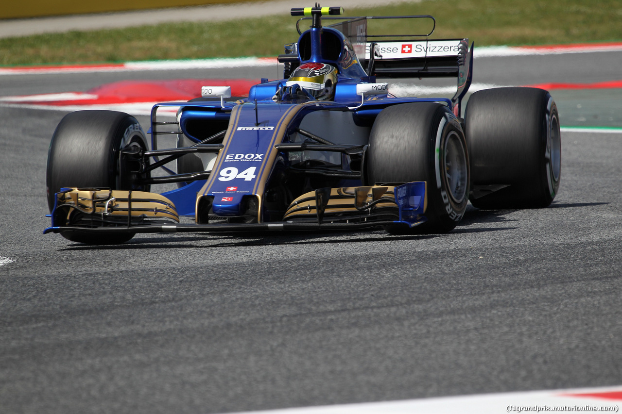 GP SPAGNA, 13.05.2017 - Qualifiche, Pascal Wehrlein (GER) Sauber C36