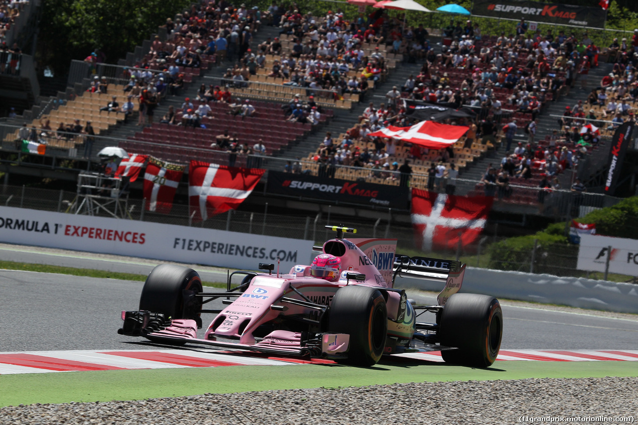 GP SPAGNA, 13.05.2017 - Qualifiche, Esteban Ocon (FRA) Sahara Force India F1 VJM10