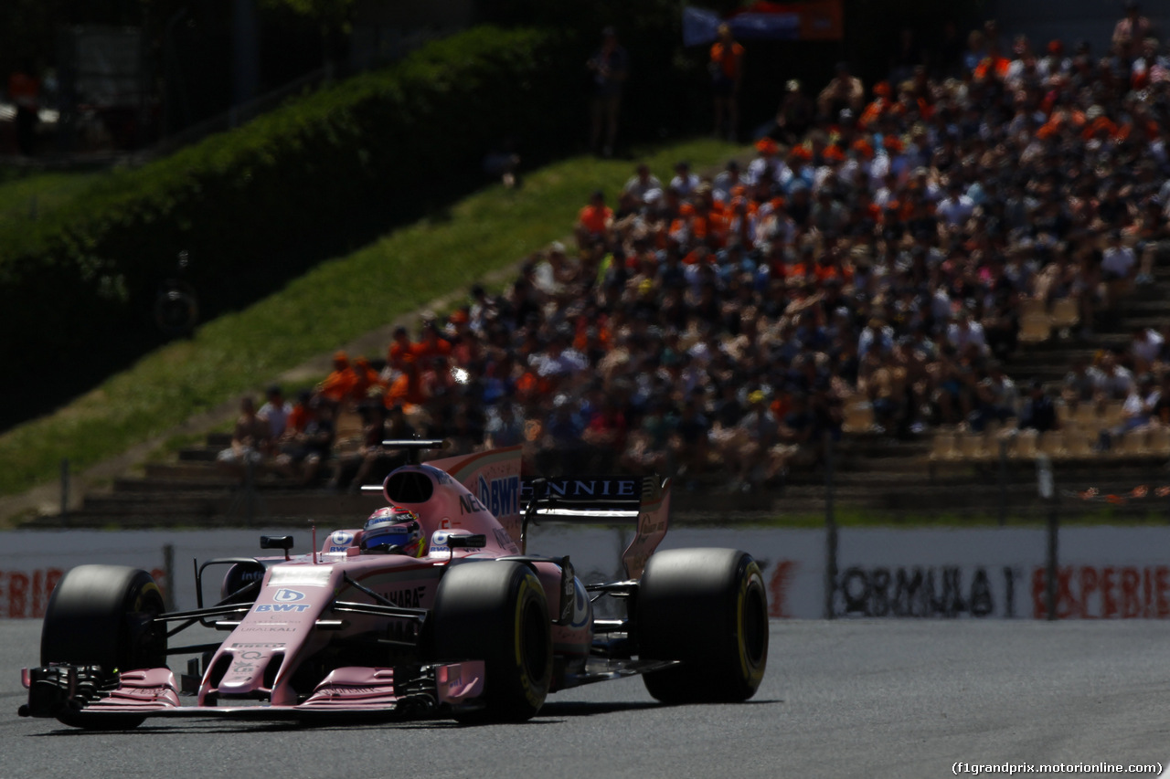GP SPAGNA, 13.05.2017 - Qualifiche, Sergio Perez (MEX) Sahara Force India F1 VJM010