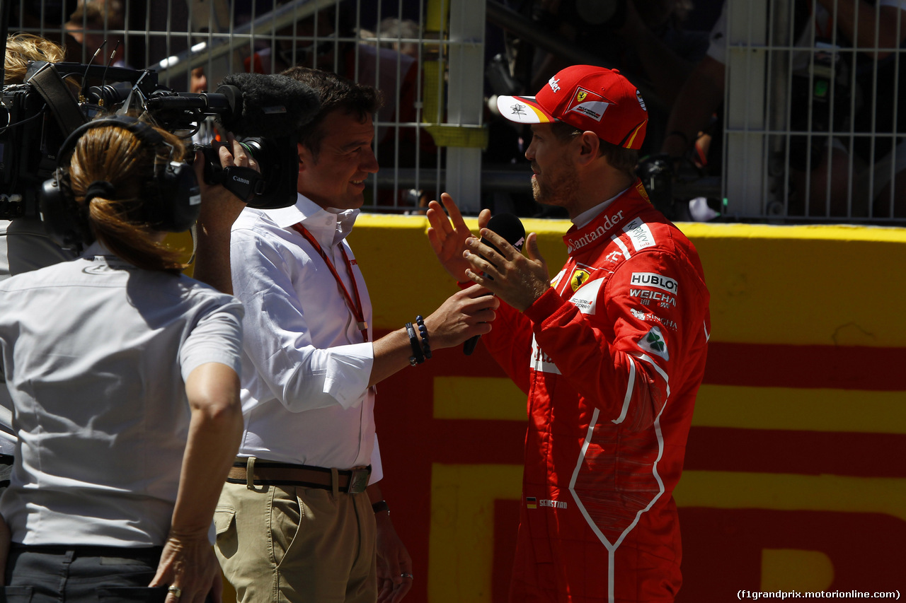 GP SPAGNA, 13.05.2017 - Qualifiche, 2nd place Sebastian Vettel (GER) Ferrari SF70H