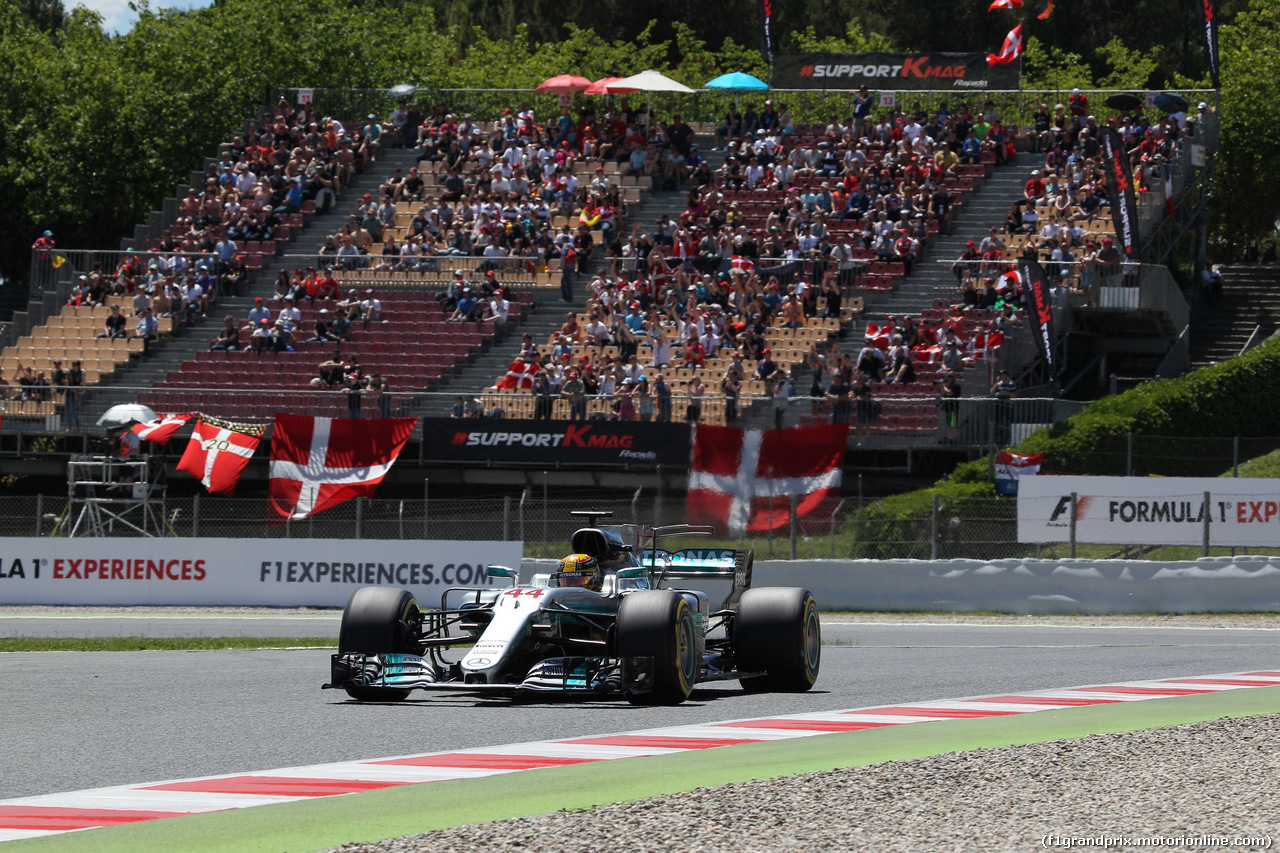 GP SPAGNA, 13.05.2017 - Qualifiche, Lewis Hamilton (GBR) Mercedes AMG F1 W08