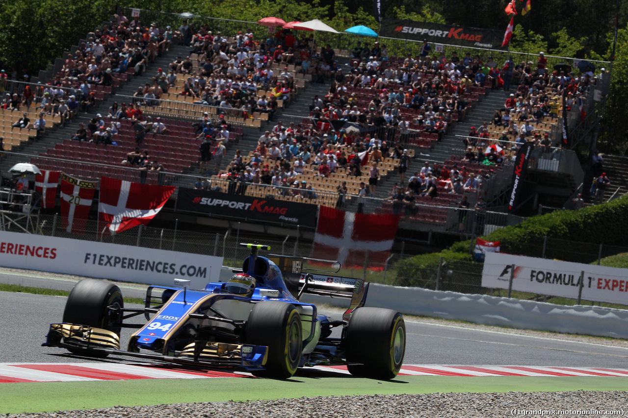 GP SPAGNA, 13.05.2017 - Qualifiche, Pascal Wehrlein (GER) Sauber C36