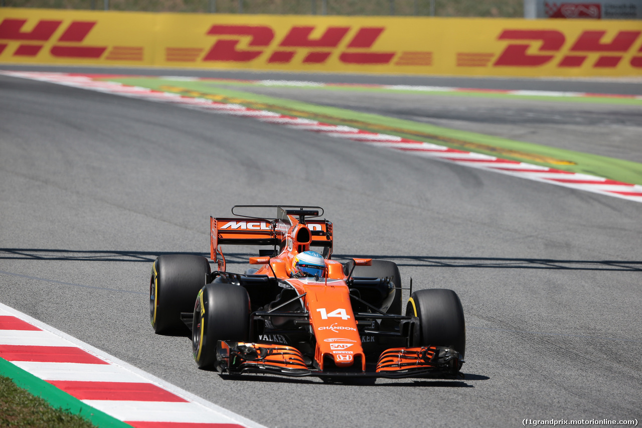 GP SPAGNA, 13.05.2017 - Qualifiche, Fernando Alonso (ESP) McLaren MCL32