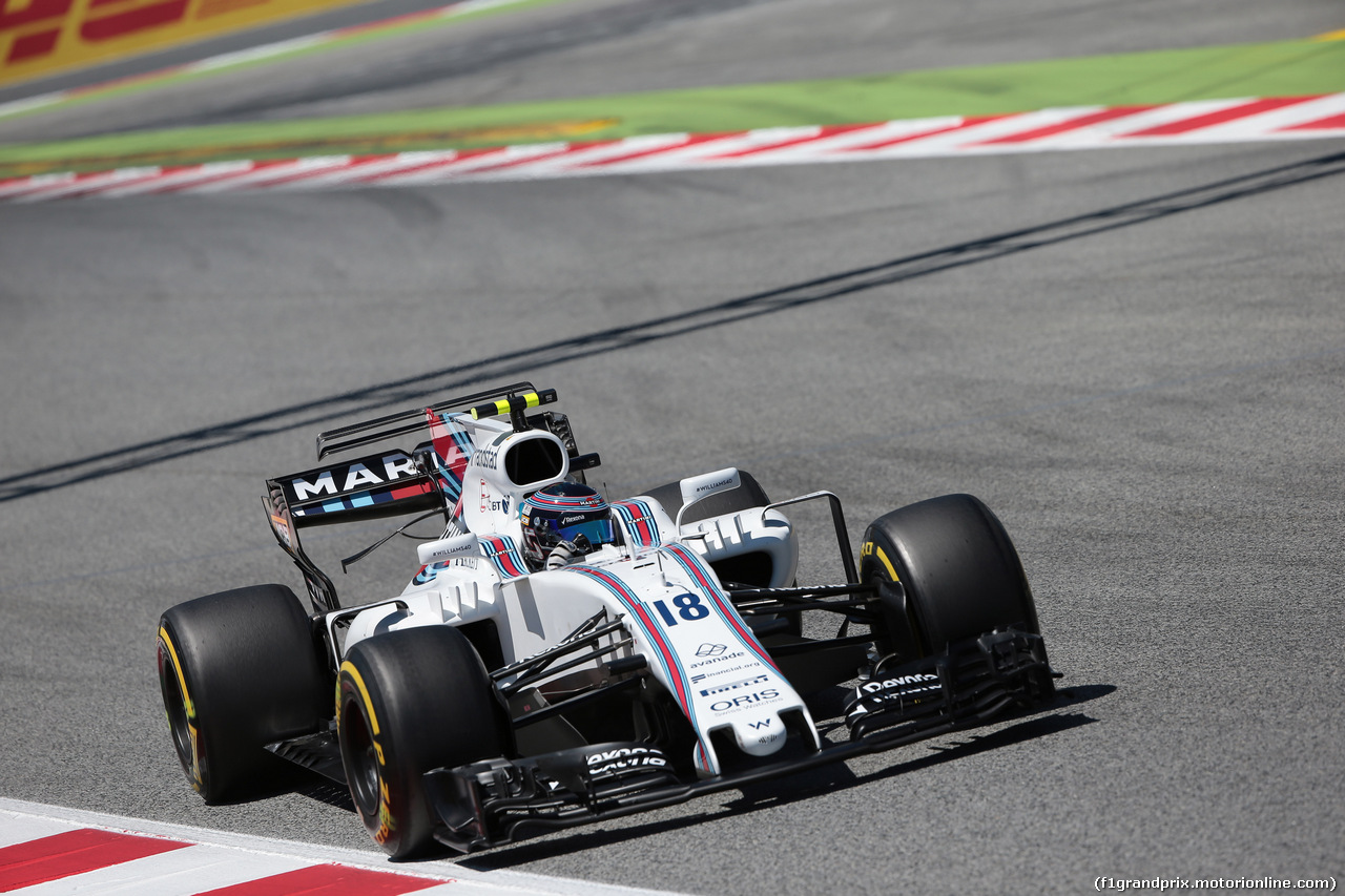 GP SPAGNA, 13.05.2017 - Qualifiche, Lance Stroll (CDN) Williams FW40