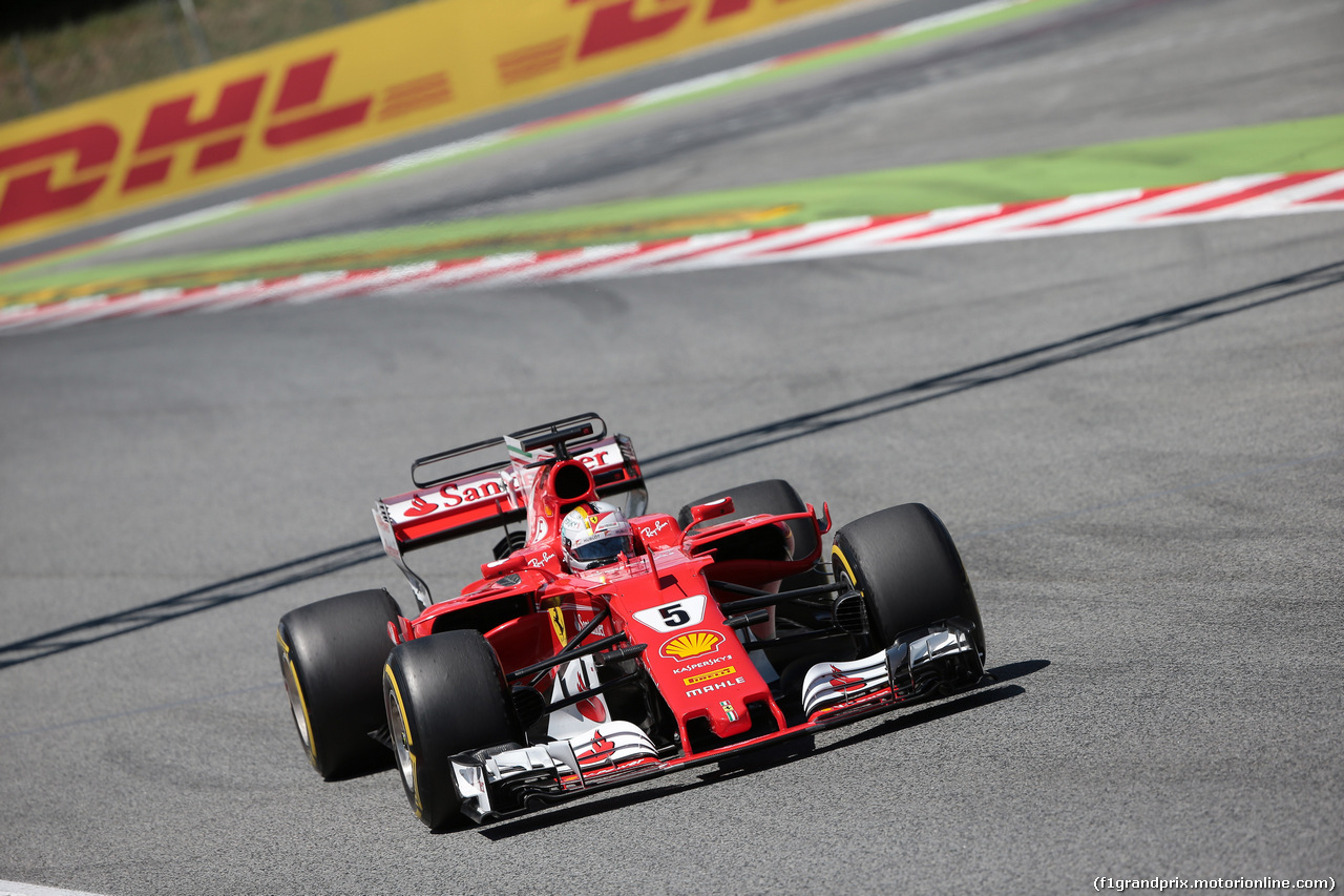 GP SPAGNA, 13.05.2017 - Qualifiche, Sebastian Vettel (GER) Ferrari SF70H