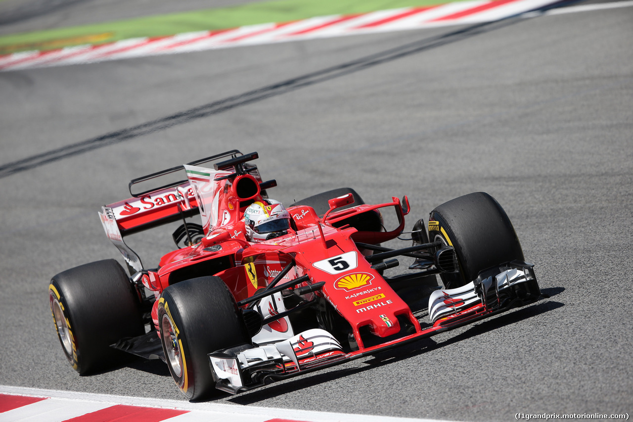 GP SPAGNA, 13.05.2017 - Qualifiche, Sebastian Vettel (GER) Ferrari SF70H